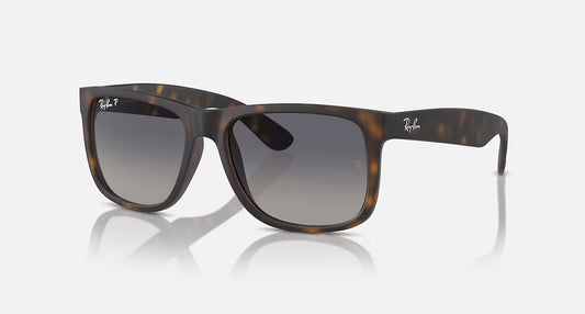 Justin Rubber Havana w/ Grey Gradient Blue Polarized RB4165