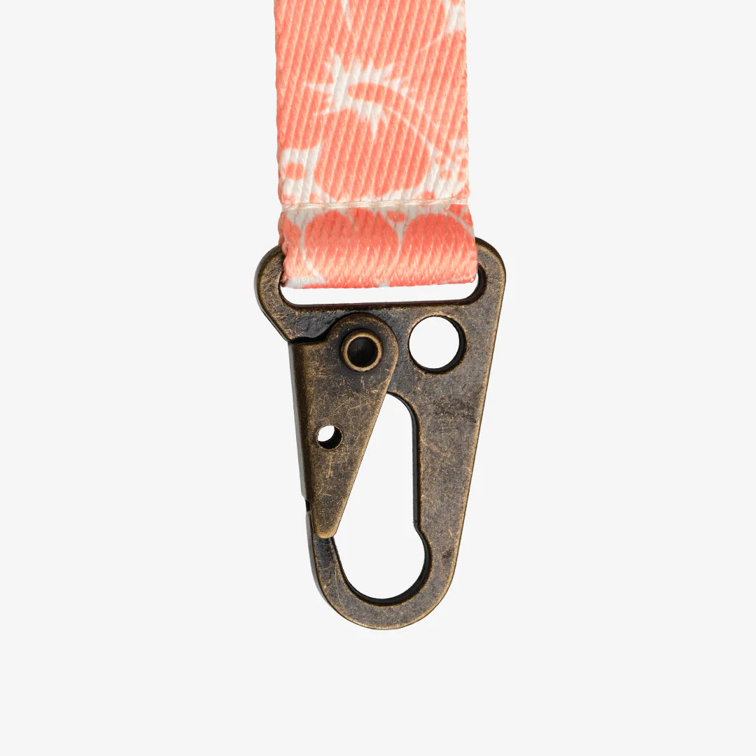 Thread Keychain Clip - Coral Crush