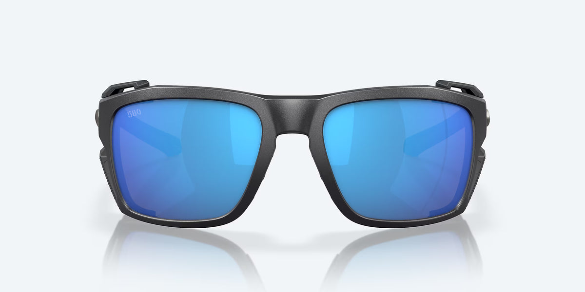 King Tide 8 Black Pearl Sunglasses - Blue Mirror 580G