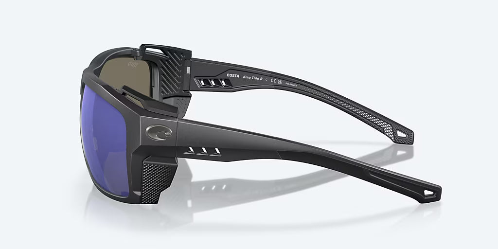 King Tide 8 Black Pearl Sunglasses - Blue Mirror 580G