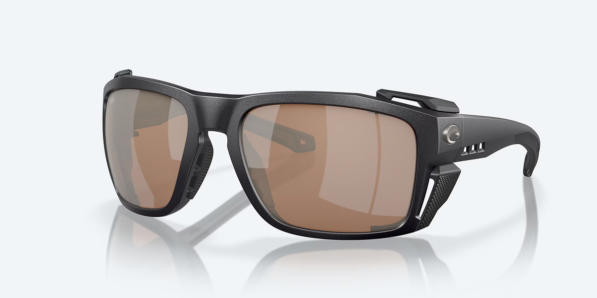 King Tide 8 Black Pearl Sunglasses - Copper Silver Mirror 580G
