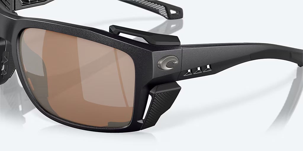 King Tide 8 Black Pearl Sunglasses - Copper Silver Mirror 580G