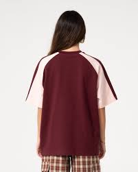 Rusty Klooney Oversize Tee - Burgundy / Pink