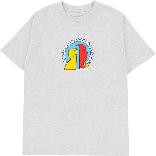 Krooked Mad Back Fill S/S Tee - Ash Grey
