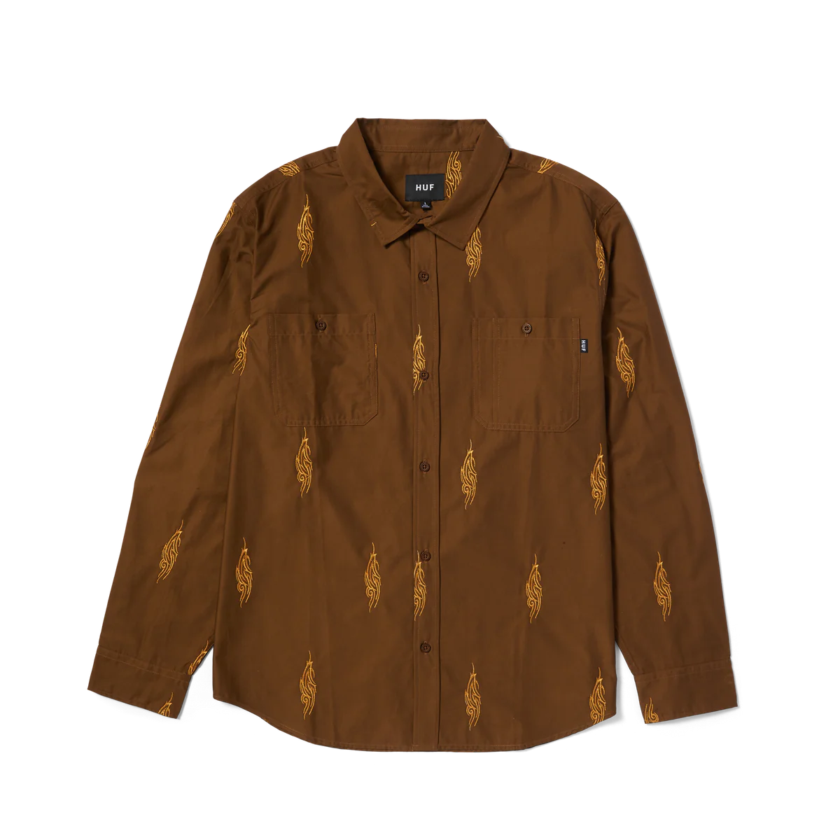 Larkin Embroidered Work Shirt - Bison