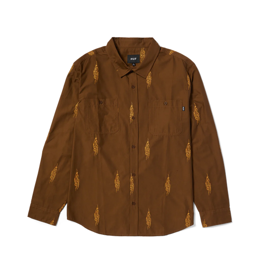 Larkin Embroidered Work Shirt - Bison