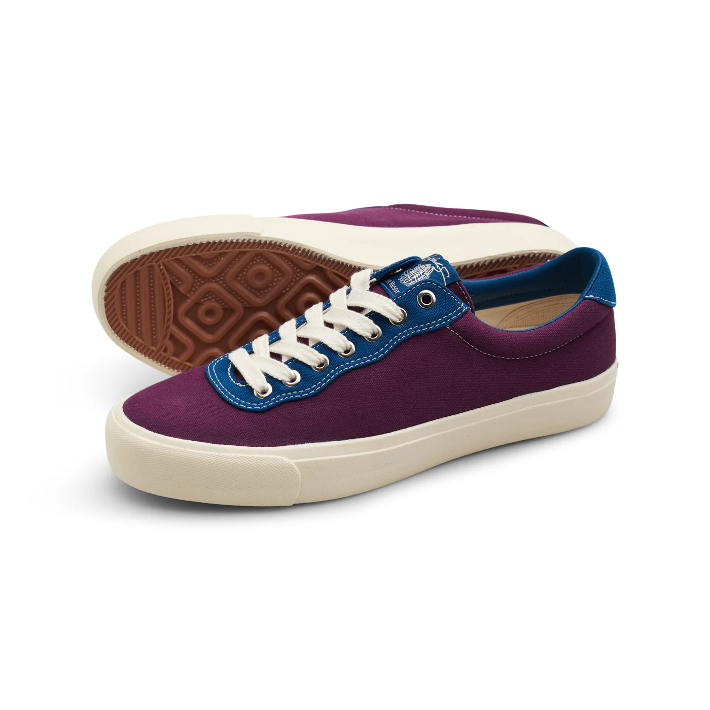 Last Resort x Julian Smith VM001 Lo Canvas - Plum / Dirty Blue / White