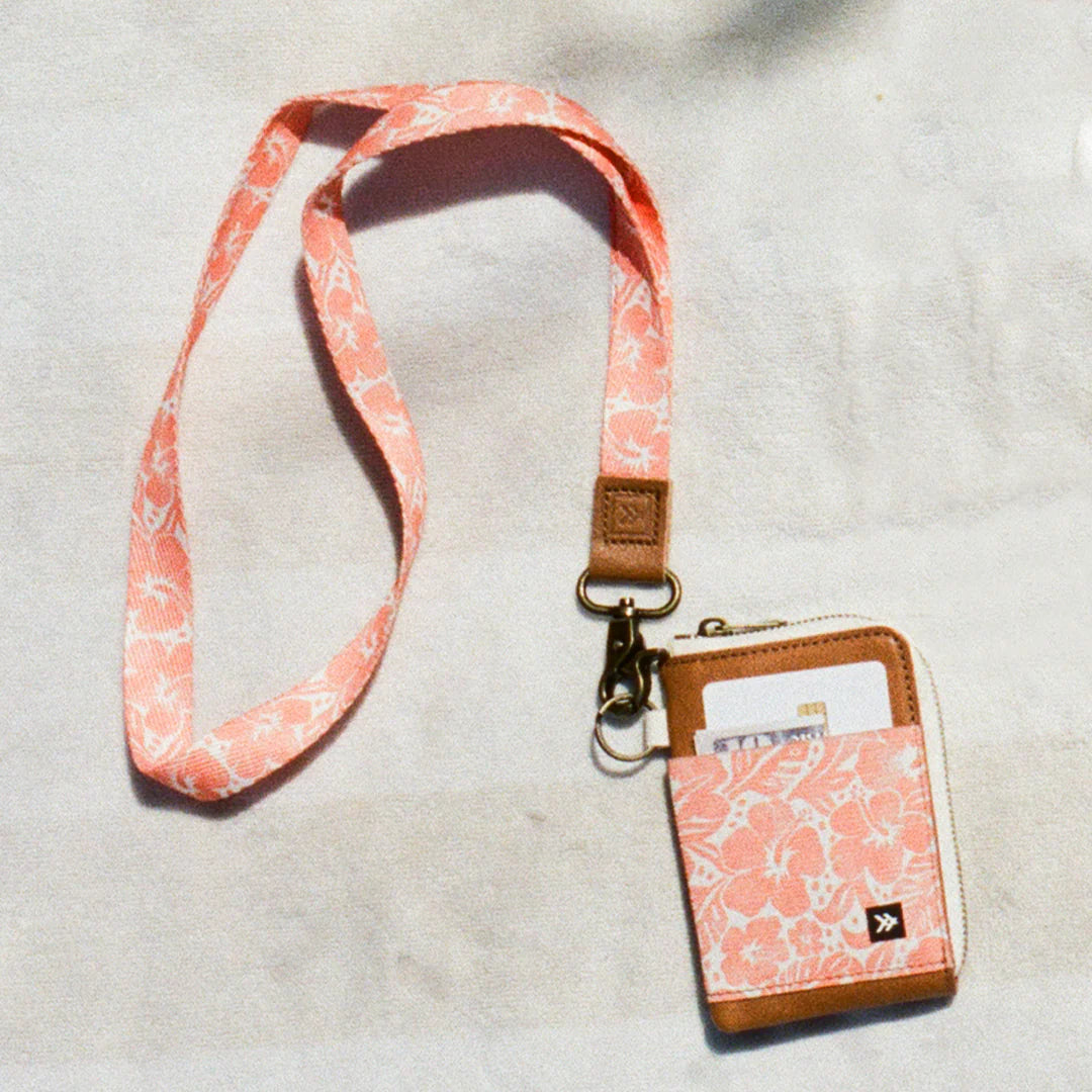 Thread Neck Lanyard - Coral Crush