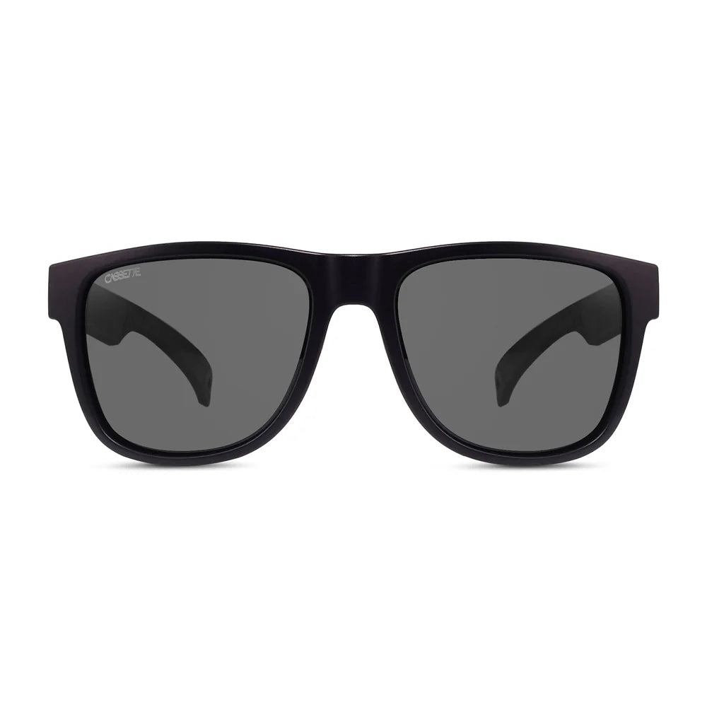 Cassette Optics Legend Pro Sunglasses - Matte Black / Color Boost Polarized Smoke Lens