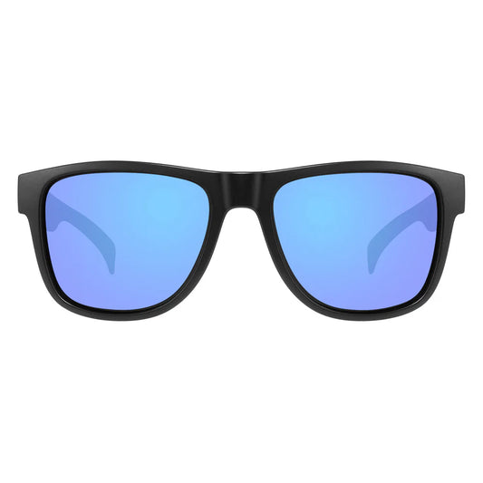 Cassette Optics Legend Pro Sunglasses - Matte Black / Skye Blue Mirror Color Boost Polarized Lens