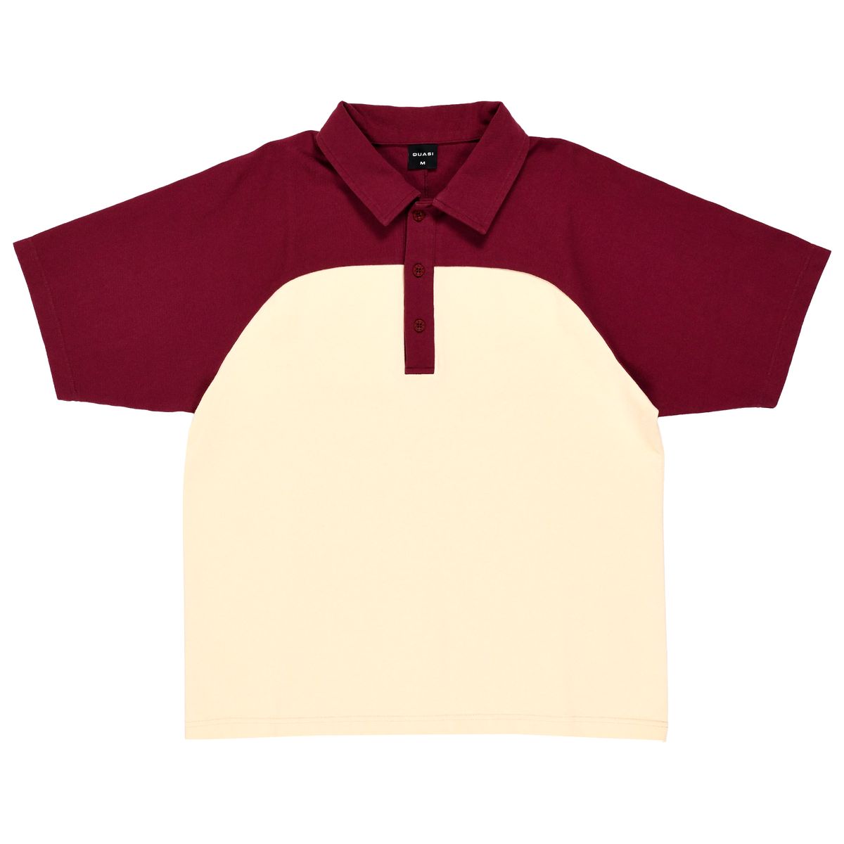 Quasi Leslie Raglan Polo - Maroon