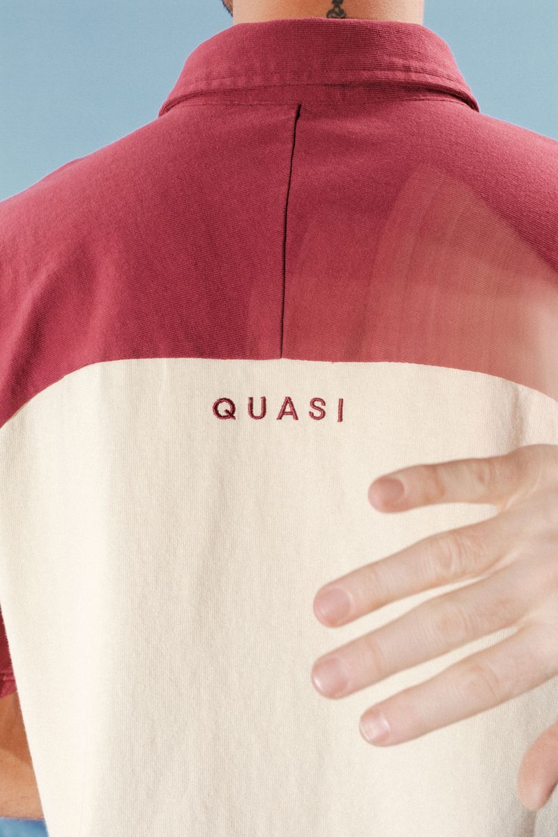Quasi Leslie Raglan Polo - Maroon