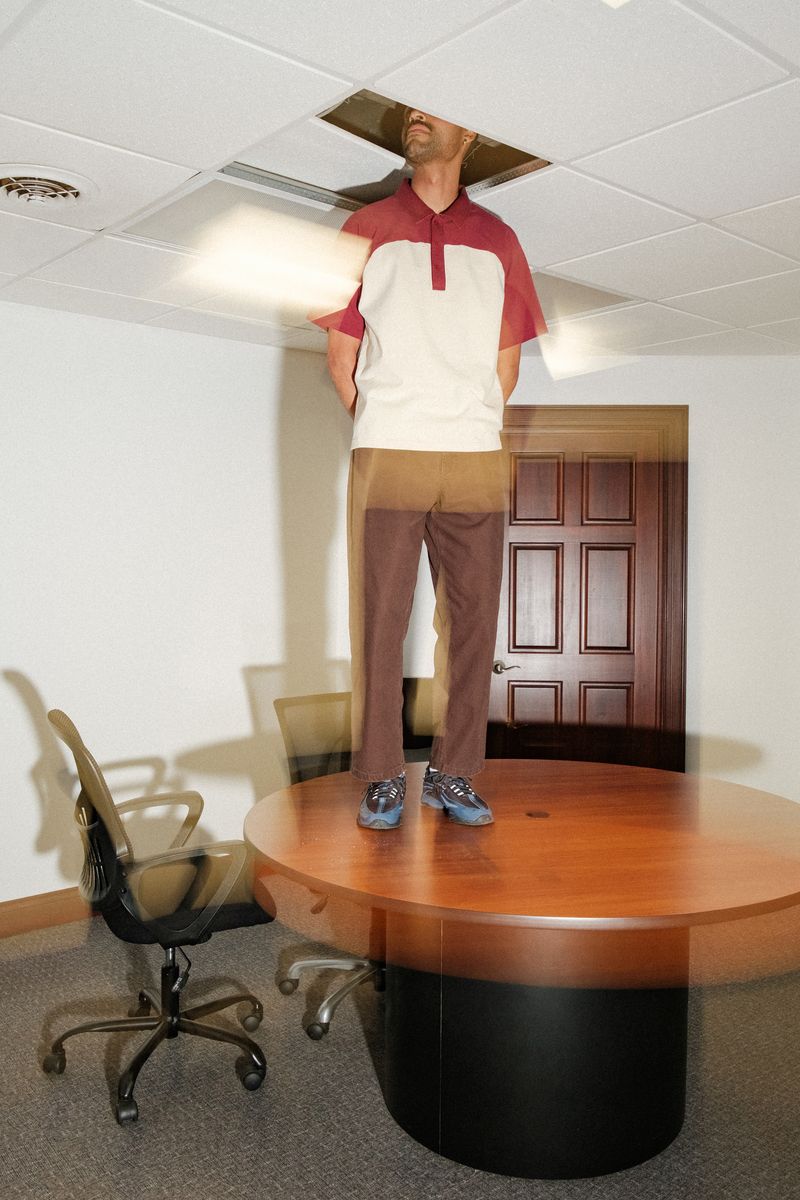 Quasi Leslie Raglan Polo - Maroon
