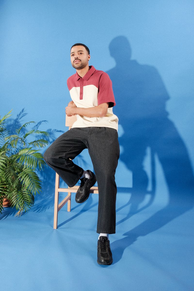 Quasi Leslie Raglan Polo - Maroon