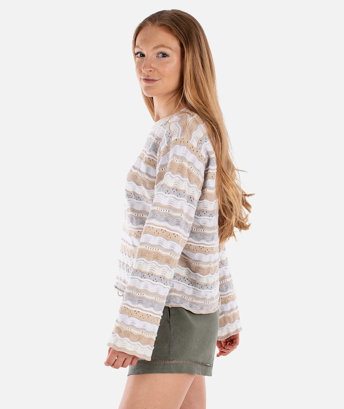 Lockwood Pointelle Sweater - Natural