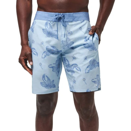 Lull in the Action Boardshort - Heather Dream Blue