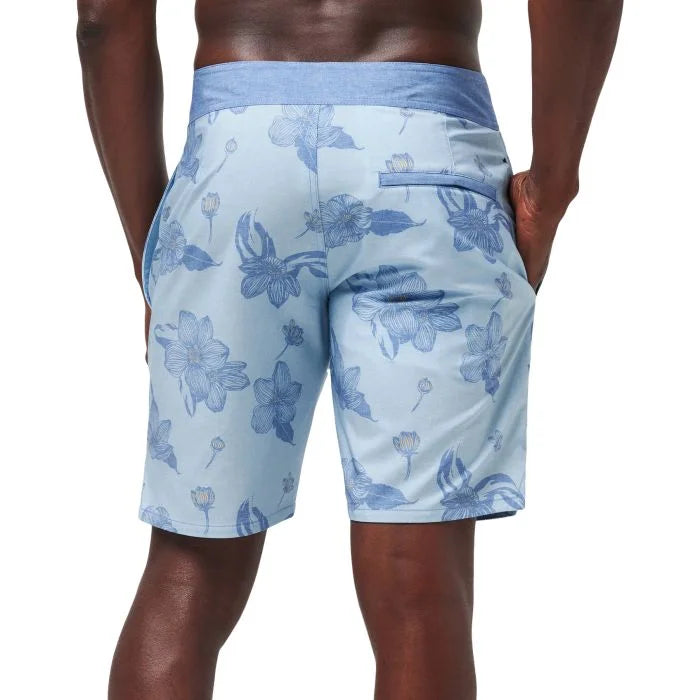 Lull in the Action Boardshort - Heather Dream Blue