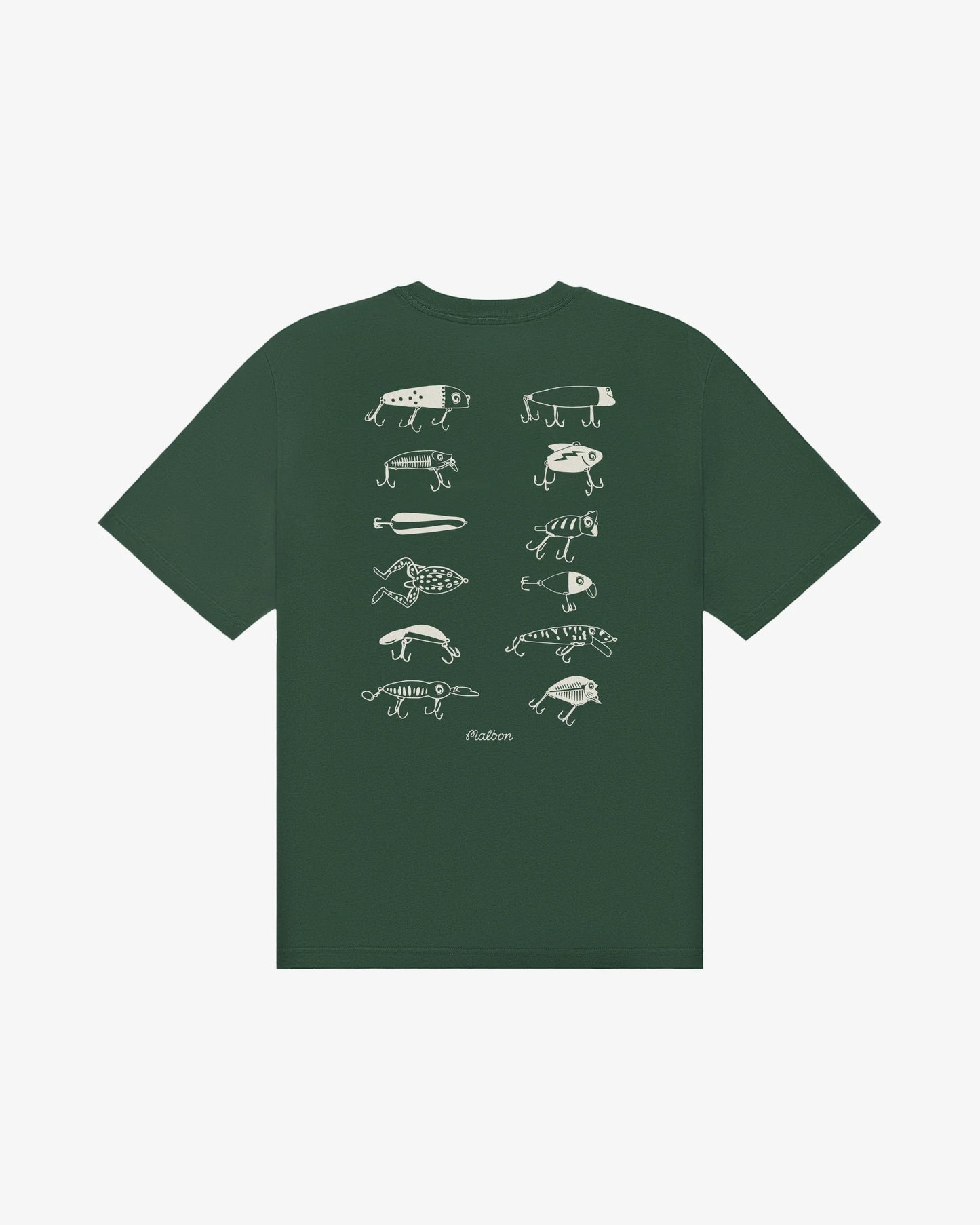 Malbon Bermuda Lures SS Short Sleeve Tee - Forest Green