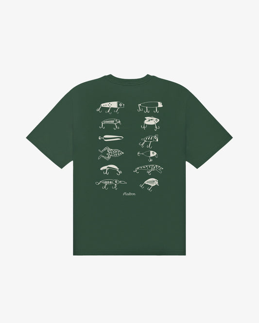 Malbon Bermuda Lures SS Short Sleeve Tee - Forest Green