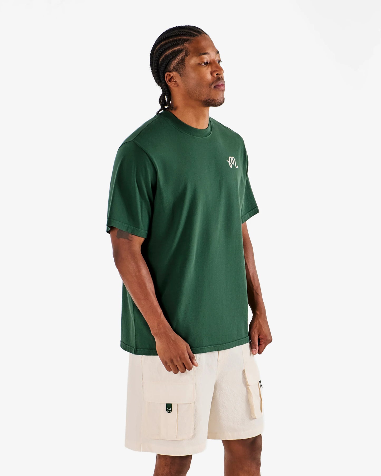 Malbon Bermuda Lures SS Short Sleeve Tee - Forest Green