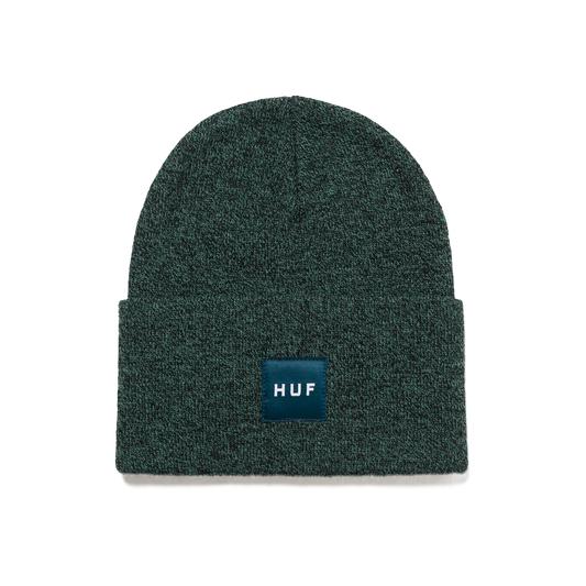 HUF Melange Box Logo Beanie - Pine