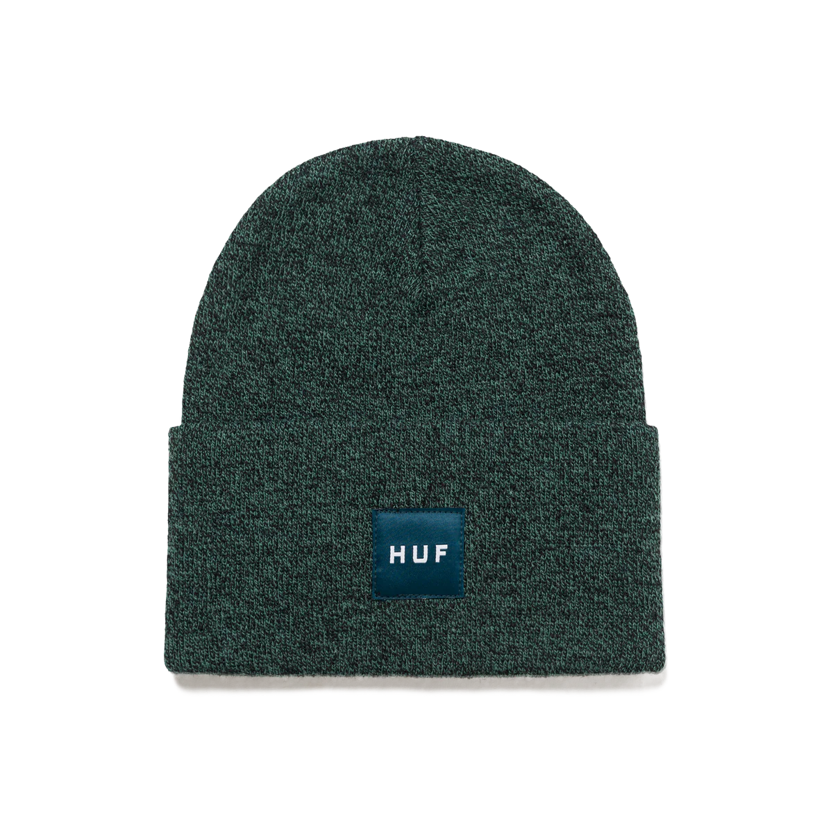 HUF Melange Box Logo Beanie - Pine