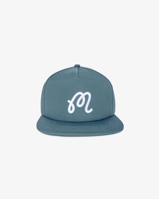Malbon M Snapback Hat - Aegean Blue