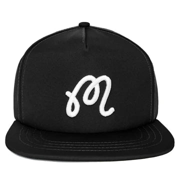 Malbon M Snapback Hat - Black
