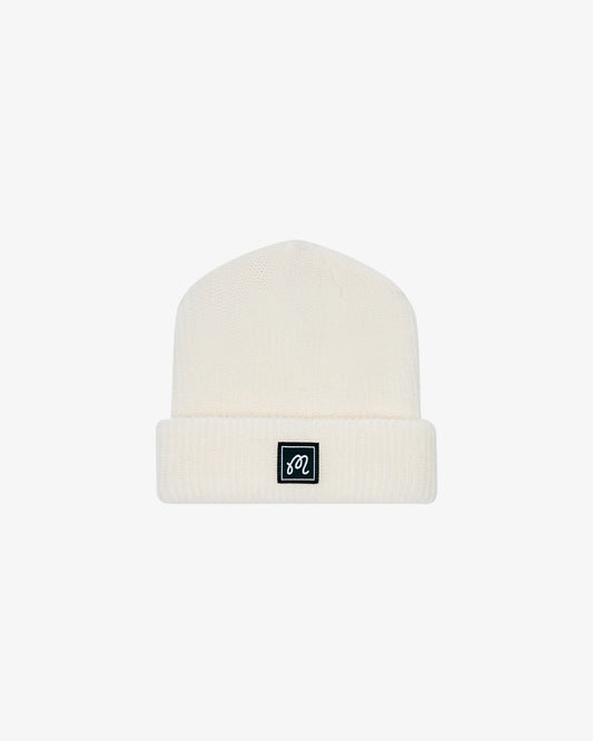 Malbon Fisherman's Beanie - Whisper White