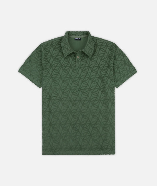 Manahawkin Terry Polo Shirt - Olive