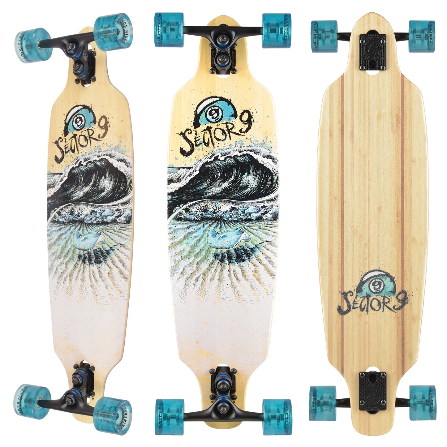 Manta Shoots Complete Drop Thru Longboard