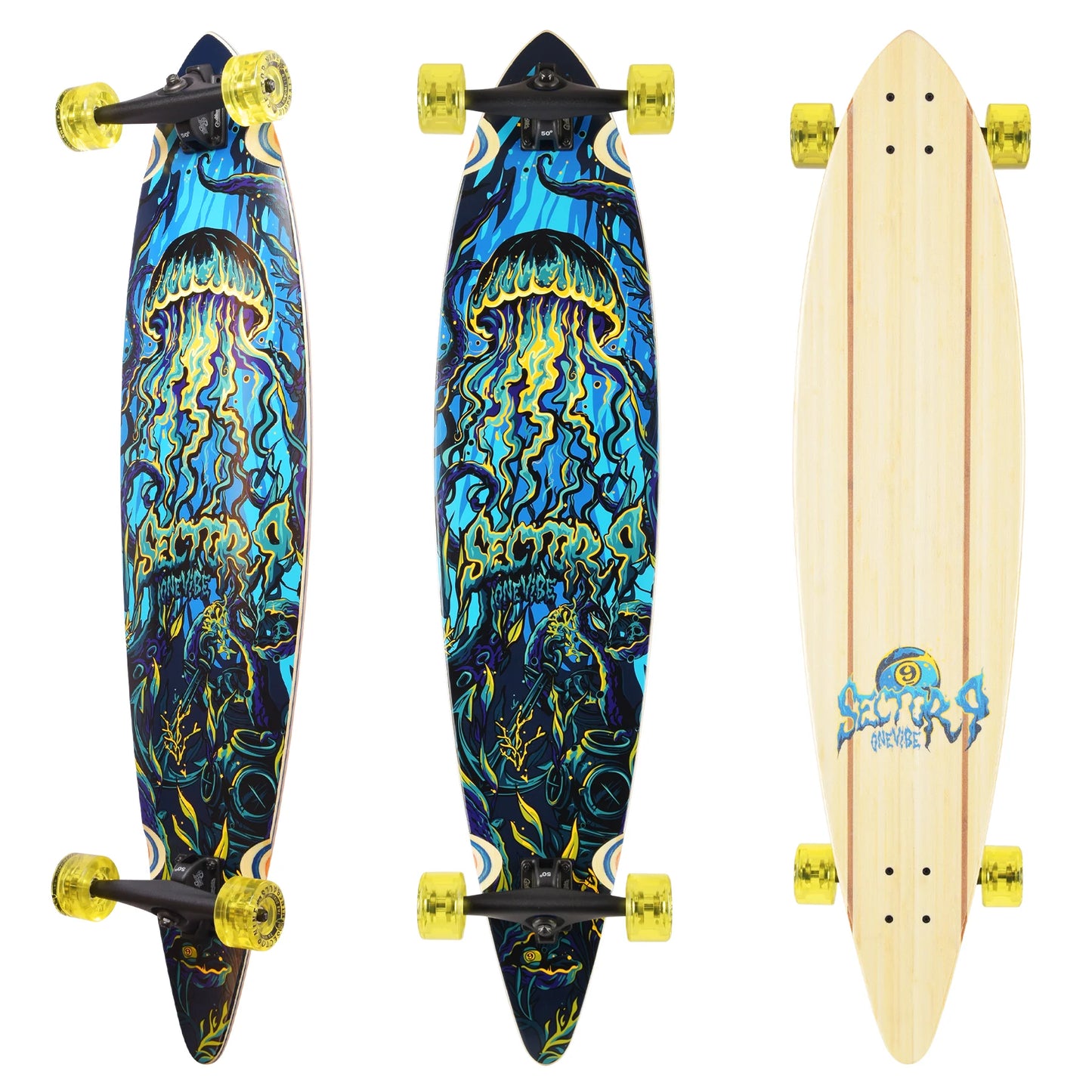 Maverick Jelly Complete Pintail Longboard