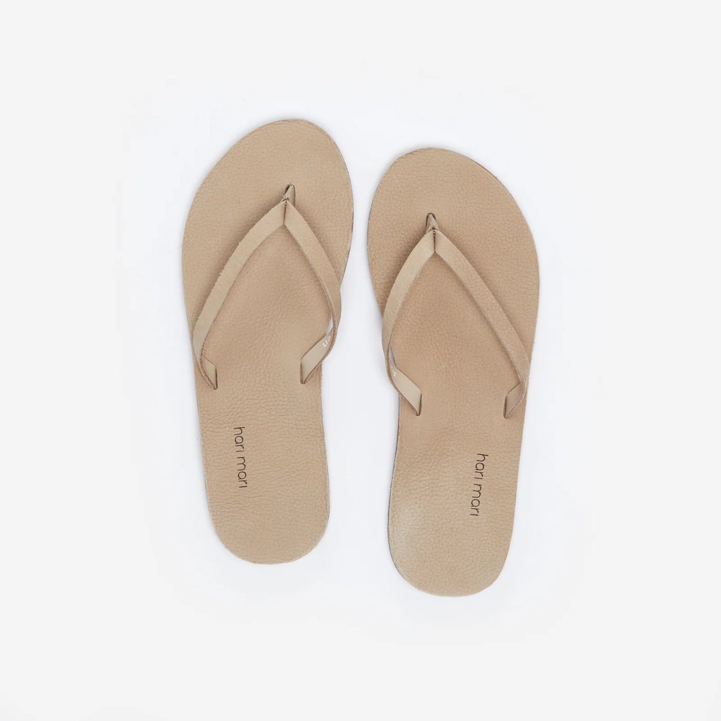 Women's Meadows Premium Leather Flip Flops - Sand
