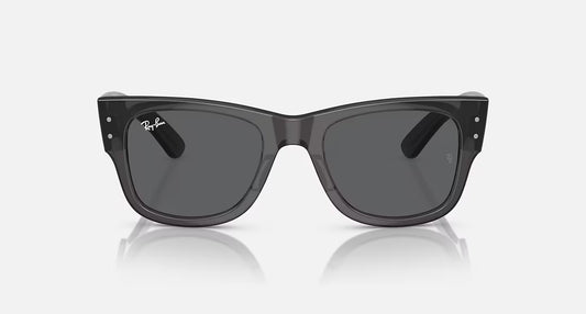 Mega Wayfarer Transparent Black w/ Dark Grey