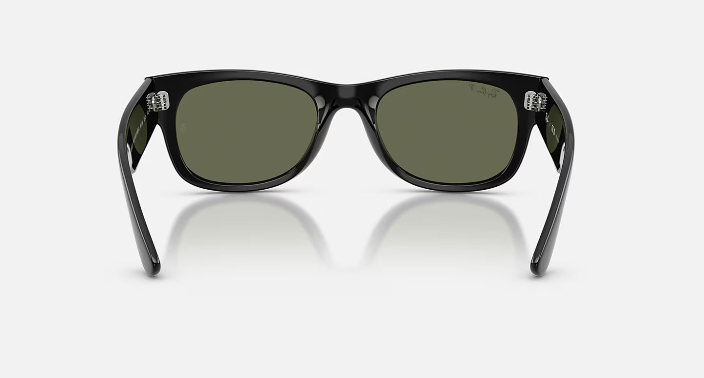 Mega Wayfarer II 2 Polished Black w/ Green Polarized