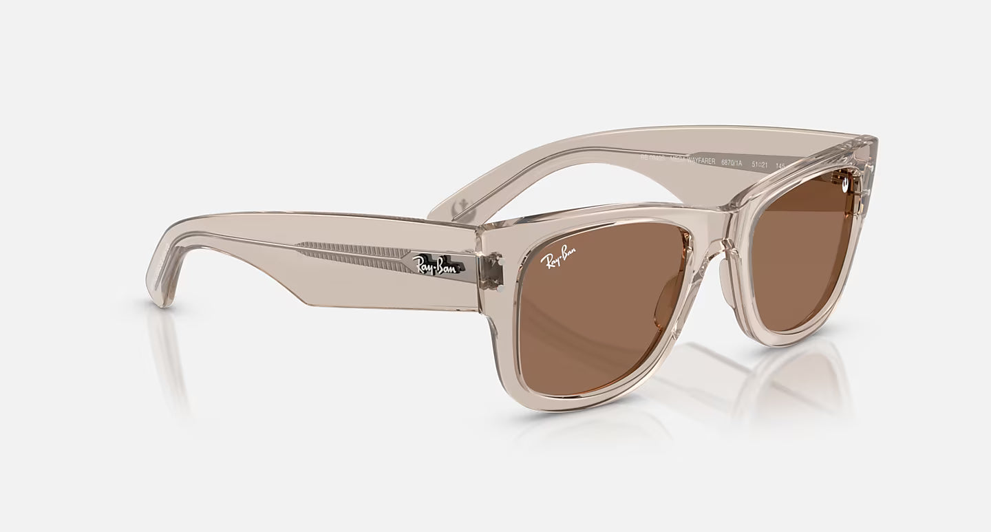 Ray Ban x Star Wars The Rebel Alliance Mega Wayfarer Transparent Light Brown w/ Light Violet