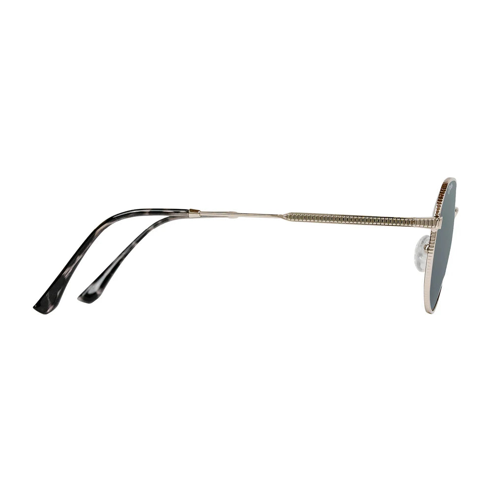 Cassette Optics Melody Sunglasses - Silver / Dark Tort / Smoke Lens