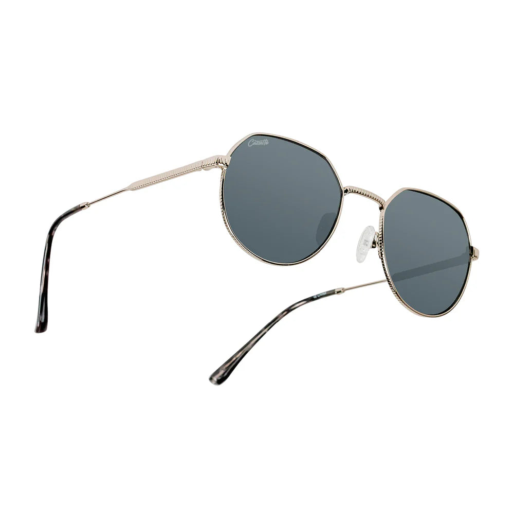 Cassette Optics Melody Sunglasses - Silver / Dark Tort / Smoke Lens