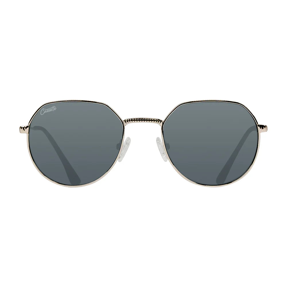 Cassette Optics Melody Sunglasses - Silver / Dark Tort / Smoke Lens
