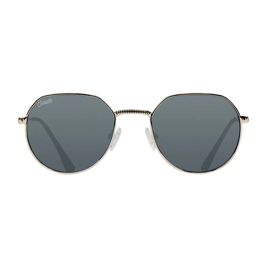 Cassette Optics Melody Sunglasses - Silver / Dark Tort / Smoke Lens