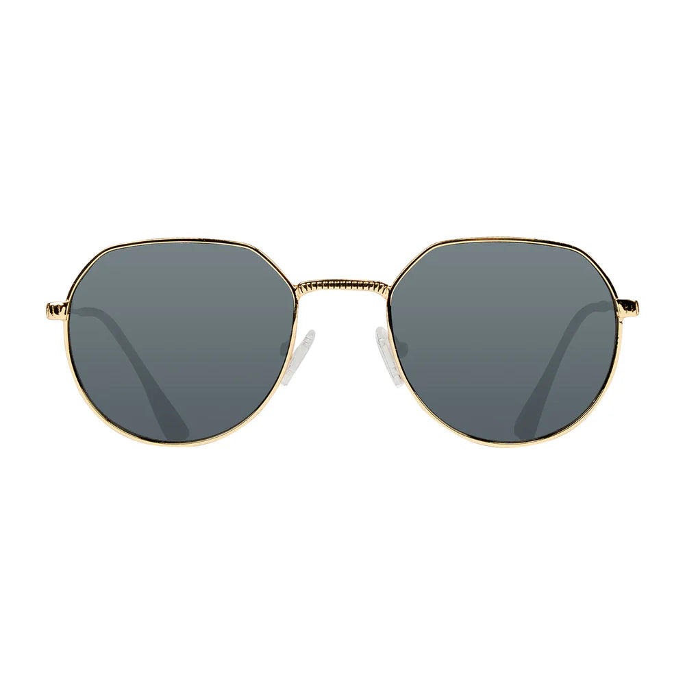 Cassette Optics Melody Sunglasses - Gold / Tortoise / Smoke Lens