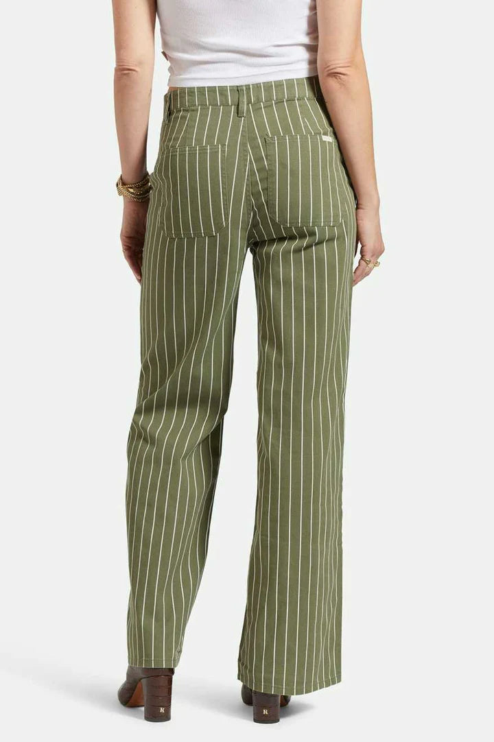 Brixton Vintage Military Pant - Olive Surplus/Whitecap Pinstripe