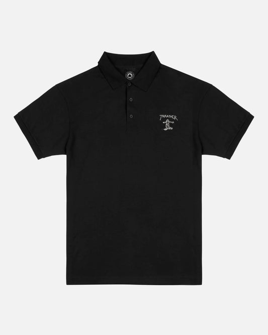 Thrasher Mini Little Gonz Polo Shirt - Black