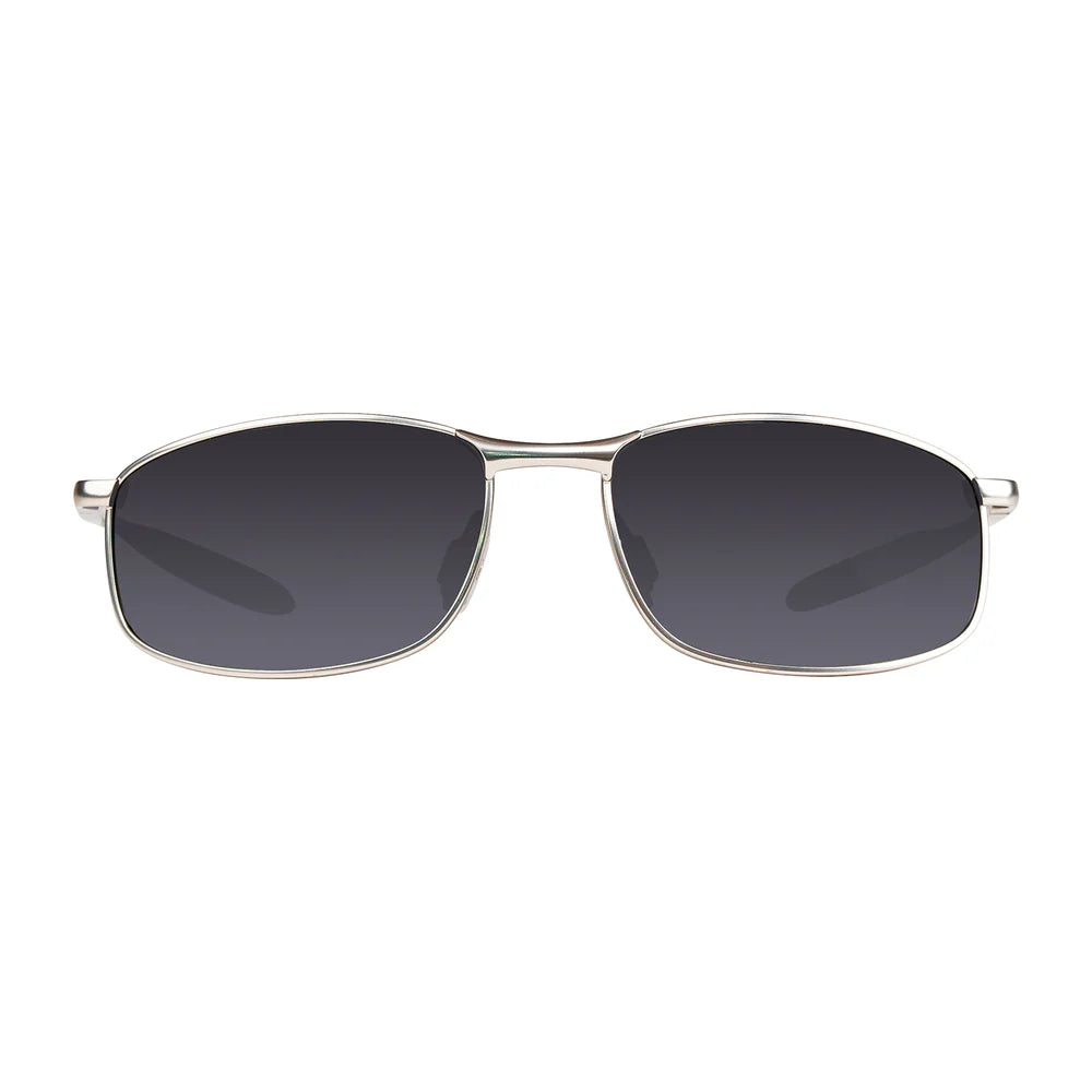 Cassette Optics Mixer Sunglasses - Platinum / Polarized Black Lens