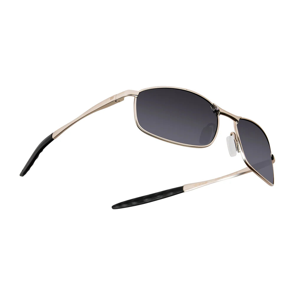 Cassette Optics Mixer Sunglasses - Platinum / Polarized Black Lens