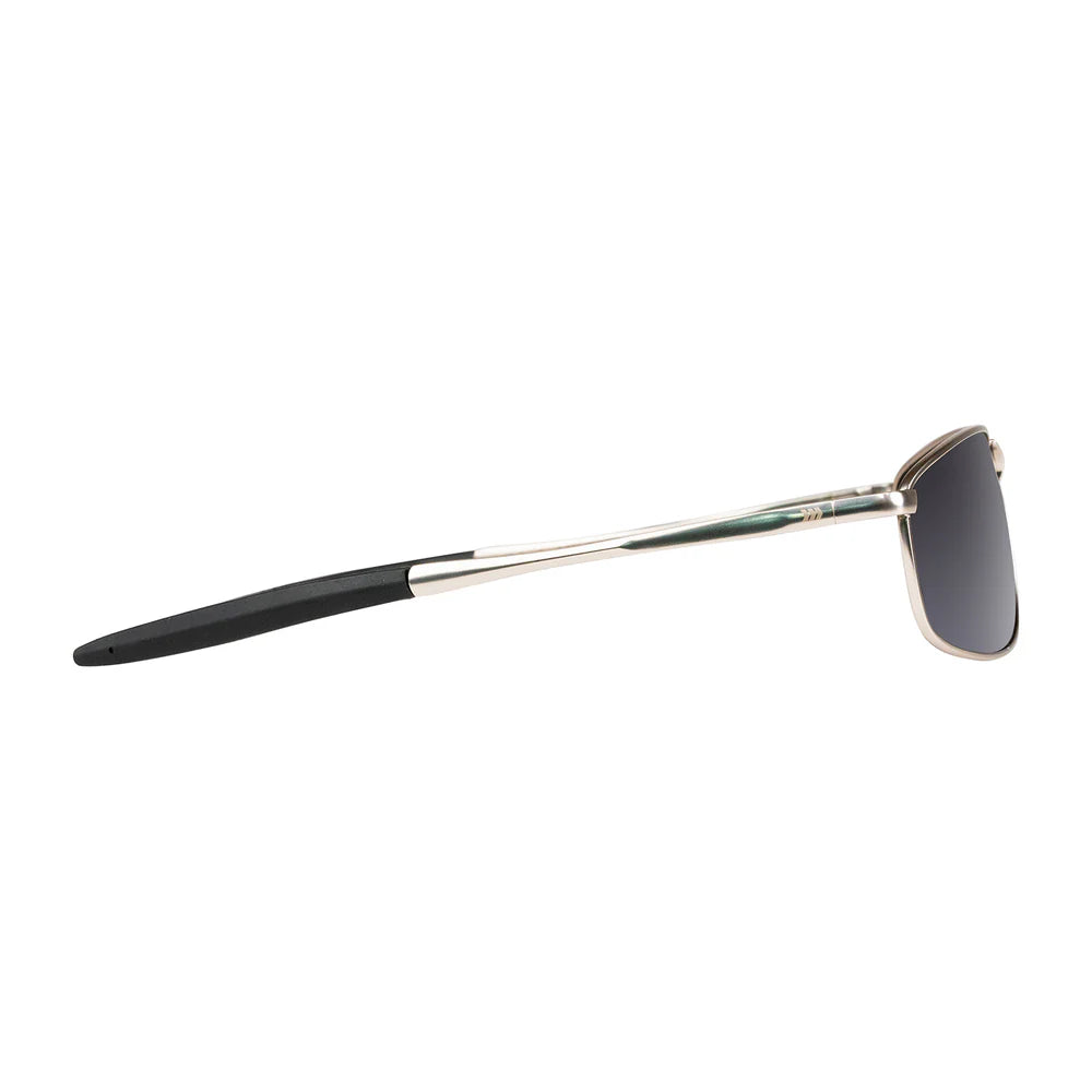 Cassette Optics Mixer Sunglasses - Platinum / Polarized Black Lens