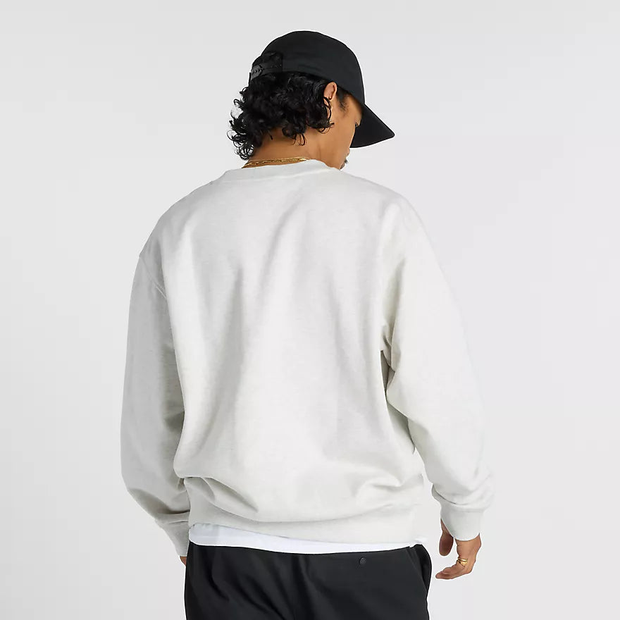 New Balance Numeric French Crew Crewneck Sweatshirt - Oatmeal Heather OTH