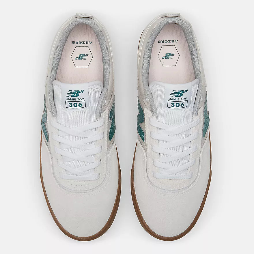 New Balance Numeric 306 Jamie Foy - Sea Salt w/ Vintage Teal