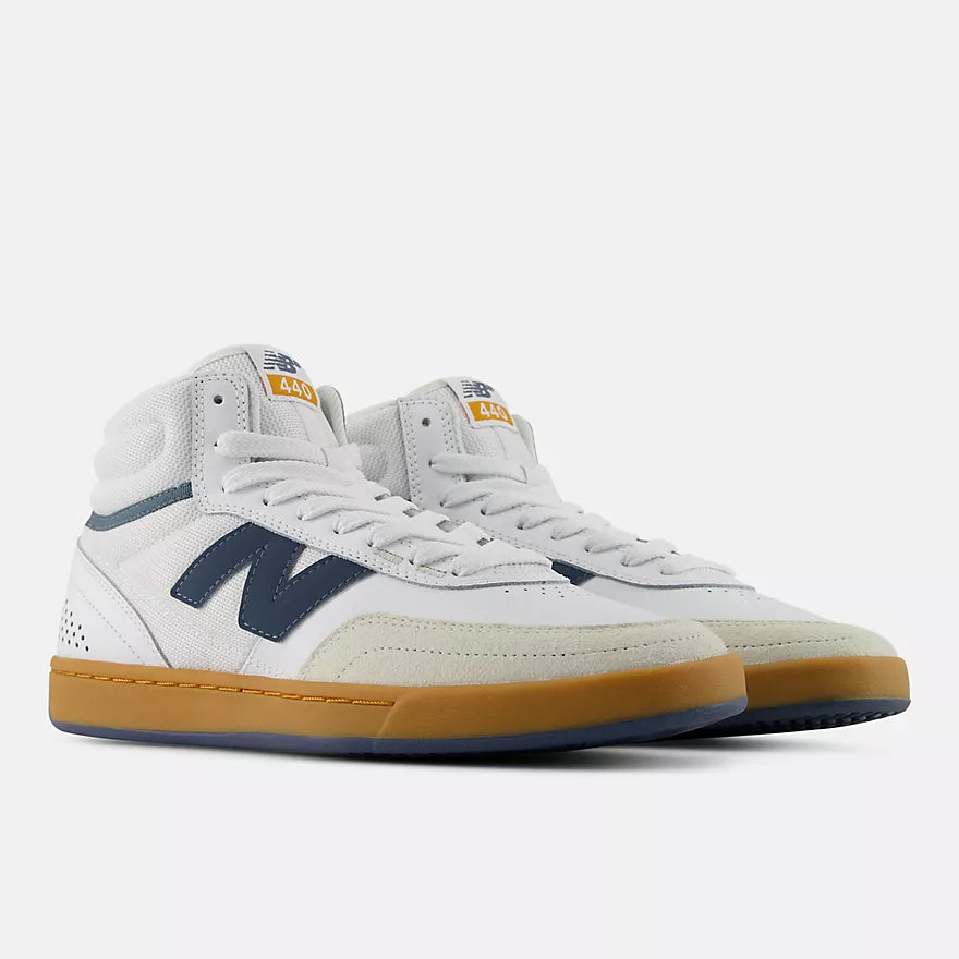 New Balance Numeric 440 High V2 - White w/ Shadow Blue UN440HJC