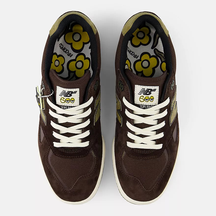 New Balance Numeric Krooked Skateboards 600 Tom Knox - Chocolate w/ Olive